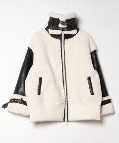 VERMEIL par iena mapel バイカラージャケット アイボリー VERMEIL par iena mapel バイカラージャケット アイボリー VERMEIL par