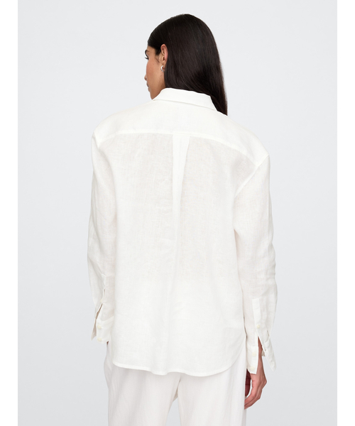 GAP（ギャップ）の「リネン100％ オーバーサイズシャツ（シャツ