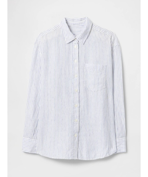 【専用】ANDERSON&SHEPPARD オーバーサイズ リネンサファリシャツ AU GARCONS(オーギャルソン) フロントポケットオーバーサイズ