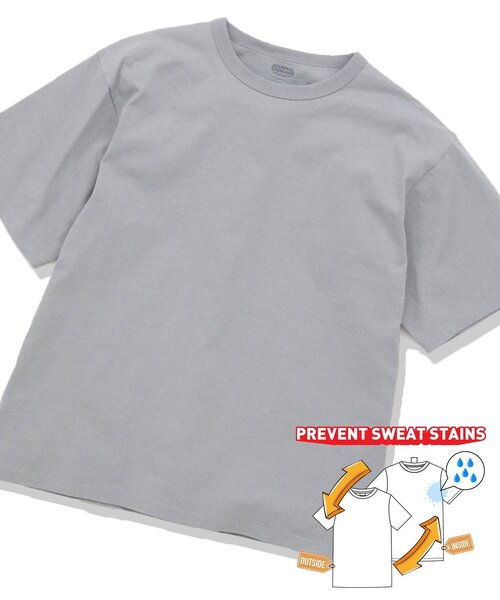 JOURNAL STANDARD（ジャーナルスタンダード）の「US コットン 14S 汗染み 防止 無地Tシャツ（Tシャツ/カットソー・メンズ・ホワイト/ライトグレー/サックスブルー/オレンジ/ホワイト系その他/ブラック系その他・SMALL/MEDIUM/LARGE/X-LARGE）」の5枚目の写真