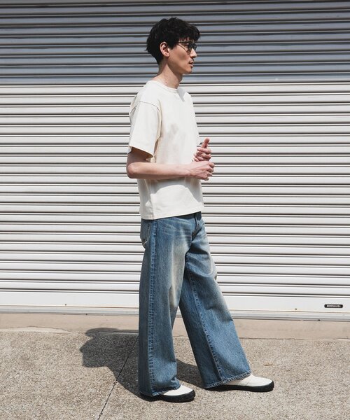 JOURNAL STANDARD（ジャーナルスタンダード）の「US コットン 14S 汗染み 防止 無地Tシャツ（Tシャツ/カットソー・メンズ・ホワイト/ライトグレー/サックスブルー/オレンジ/ホワイト系その他/ブラック系その他・SMALL/MEDIUM/LARGE/X-LARGE）」の9枚目の写真