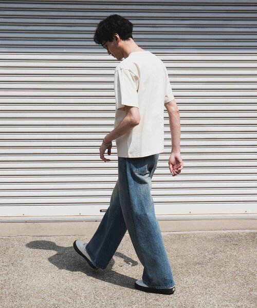 JOURNAL STANDARD（ジャーナルスタンダード）の「US コットン 14S 汗染み 防止 無地Tシャツ（Tシャツ/カットソー・メンズ・ホワイト/ライトグレー/サックスブルー/オレンジ/ホワイト系その他/ブラック系その他・SMALL/MEDIUM/LARGE/X-LARGE）」の10枚目の写真