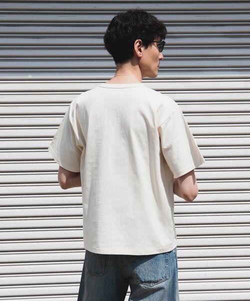 JOURNAL STANDARD（ジャーナルスタンダード）の「US コットン 14S 汗染み 防止 無地Tシャツ（Tシャツ/カットソー・メンズ・ホワイト/ライトグレー/サックスブルー/オレンジ/ホワイト系その他/ブラック系その他・SMALL/MEDIUM/LARGE/X-LARGE）」の12枚目の写真