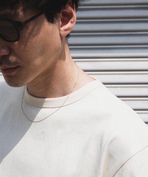 JOURNAL STANDARD（ジャーナルスタンダード）の「US コットン 14S 汗染み 防止 無地Tシャツ（Tシャツ/カットソー・メンズ・ホワイト/ライトグレー/サックスブルー/オレンジ/ホワイト系その他/ブラック系その他・SMALL/MEDIUM/LARGE/X-LARGE）」の14枚目の写真