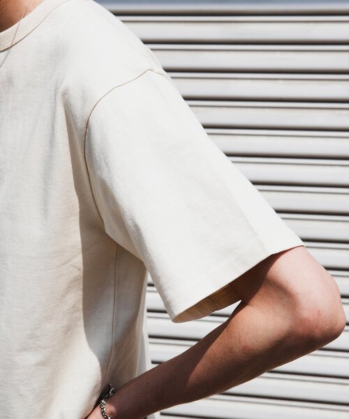 JOURNAL STANDARD（ジャーナルスタンダード）の「US コットン 14S 汗染み 防止 無地Tシャツ（Tシャツ/カットソー・メンズ・ホワイト/ライトグレー/サックスブルー/オレンジ/ホワイト系その他/ブラック系その他・SMALL/MEDIUM/LARGE/X-LARGE）」の15枚目の写真