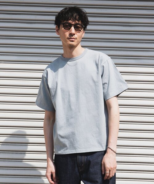 JOURNAL STANDARD（ジャーナルスタンダード）の「US コットン 14S 汗染み 防止 無地Tシャツ（Tシャツ/カットソー・メンズ・ホワイト/ライトグレー/サックスブルー/オレンジ/ホワイト系その他/ブラック系その他・SMALL/MEDIUM/LARGE/X-LARGE）」の18枚目の写真