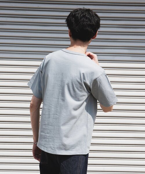 JOURNAL STANDARD（ジャーナルスタンダード）の「US コットン 14S 汗染み 防止 無地Tシャツ（Tシャツ/カットソー・メンズ・ホワイト/ライトグレー/サックスブルー/オレンジ/ホワイト系その他/ブラック系その他・SMALL/MEDIUM/LARGE/X-LARGE）」の21枚目の写真