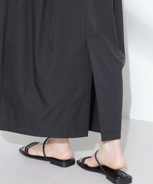 NANO universe（ナノユニバース）の「タックコクーンスカート（スカート・レディース・ブラック/ブルーグレー/ライトベージュ・FREE）」の14枚目の写真