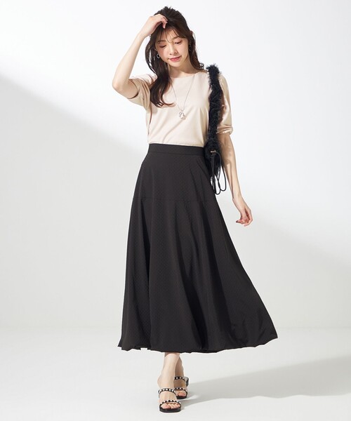 ANY SIS(エニィスィス)の「スーピマスムース 袖タック Tシャツ(Tシャツ/カットソー・レディース・グレー系9/アイボリー系/レッド系/ブラック系/ダルブルー系/グリーン系/ライトイエロー系/ホワイト系9・4)」の19枚目の写真