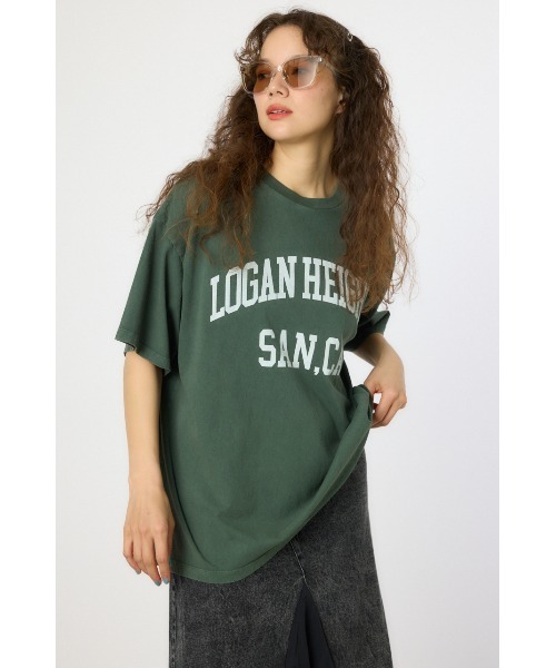美品❗️HAUNT ダークブラウン ロゴTシャツ セール】アソートピグメントTシャツ（Tシャツ/カットソー
