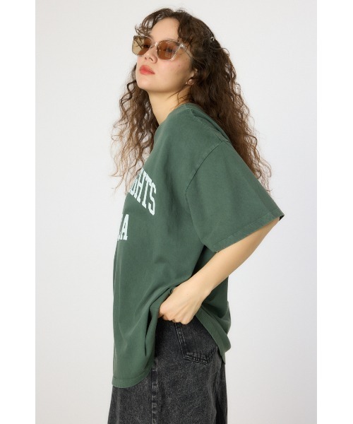 RODEO CROWNS WIDE BOWL（ロデオクラウンズワイドボウル）の「アソートピグメントTシャツ（Tシャツ/カットソー・レディース・ブラック/ダークグリーン/ネイビー/アイボリー・MEDIUM/LARGE）」の5枚目の写真