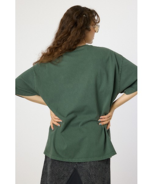 RODEO CROWNS WIDE BOWL（ロデオクラウンズワイドボウル）の「アソートピグメントTシャツ（Tシャツ/カットソー・レディース・ブラック/ダークグリーン/ネイビー/アイボリー・MEDIUM/LARGE）」の6枚目の写真