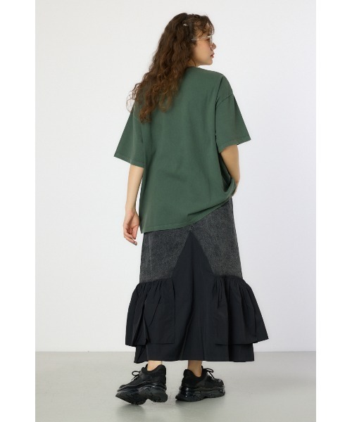 RODEO CROWNS WIDE BOWL（ロデオクラウンズワイドボウル）の「アソートピグメントTシャツ（Tシャツ/カットソー・レディース・ブラック/ダークグリーン/ネイビー/アイボリー・MEDIUM/LARGE）」の8枚目の写真