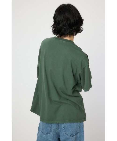 RODEO CROWNS WIDE BOWL（ロデオクラウンズワイドボウル）の「アソートピグメントTシャツ（Tシャツ/カットソー・レディース・ブラック/ダークグリーン/ネイビー/アイボリー・MEDIUM/LARGE）」の13枚目の写真