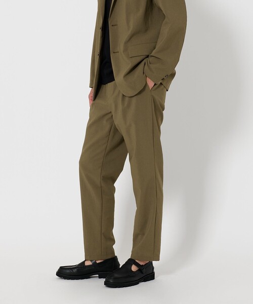 BEAUTY&YOUTH UNITED ARROWS（ビューティーアンドユースユナイテッドアローズ）の「TORAY「リランチェ＆+」1P  テーパード パンツ ‐ウォッシャブル セットアップ対応‐（スラックス・メンズ・ネイビー/ブラック/オリーブ・S/M/XL/L）」の7枚目の写真