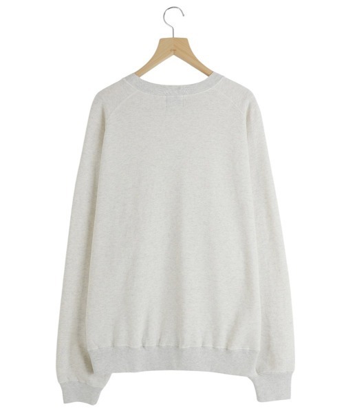 REMI RELIEF NAVY LABEL（レミレリーフネイビーレーベル）の「REMI RELIEF NAVY LABEL / レミレリーフ ネイビーレーベル：綿アクリル裏毛ラグランクルー：RN28369152AK[STD]（スウェット・メンズ・ブラック/オートミール/ネイビー・S/L/M）」の8枚目の写真