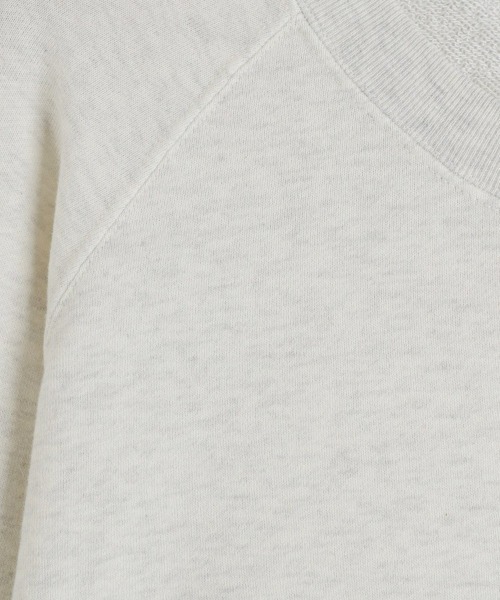 REMI RELIEF NAVY LABEL（レミレリーフネイビーレーベル）の「REMI RELIEF NAVY LABEL / レミレリーフ ネイビーレーベル：綿アクリル裏毛ラグランクルー：RN28369152AK[STD]（スウェット・メンズ・ブラック/オートミール/ネイビー・S/L/M）」の11枚目の写真