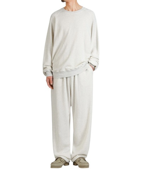 REMI RELIEF NAVY LABEL（レミレリーフネイビーレーベル）の「REMI RELIEF NAVY LABEL / レミレリーフ ネイビーレーベル：綿アクリル裏毛ラグランクルー：RN28369152AK[STD]（スウェット・メンズ・ブラック/オートミール/ネイビー・S/L/M）」の16枚目の写真