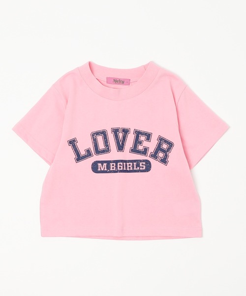 URBAN CHERRY（アーバンチェリー）の「【MELTY BUNNY/メルティバニー】レースキャミワンピース+ロゴデザインちびTシャツ（Tシャツ/カットソー・キッズ・ホワイト/ピンク/ブルー・XS/S/M）」の17枚目の写真