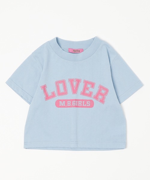 URBAN CHERRY（アーバンチェリー）の「【MELTY BUNNY/メルティバニー】レースキャミワンピース+ロゴデザインちびTシャツ（Tシャツ/カットソー・キッズ・ホワイト/ピンク/ブルー・XS/S/M）」の19枚目の写真