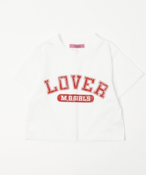 URBAN CHERRY（アーバンチェリー）の「【MELTY BUNNY/メルティバニー】レースキャミワンピース+ロゴデザインちびTシャツ（Tシャツ/カットソー・キッズ・ホワイト/ピンク/ブルー・XS/S/M）」の15枚目の写真