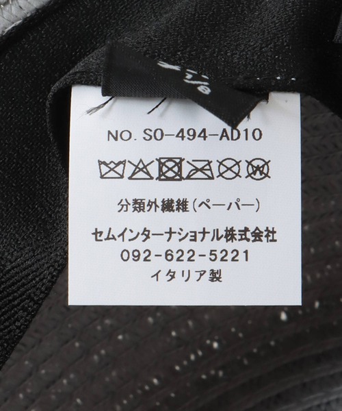 Jines（ジネス）の「バケットハット【Benelli Montacone/ベネリモンタコーネ】（ハット・レディース・グレー/ブラック・フリー）」の22枚目の写真