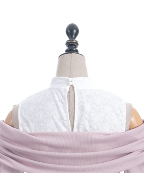 axes femme POETIQUE（アクシーズファムポエティック）の「リボンデザイン肩あきプルオーバー（Tシャツ/カットソー・レディース・サックスブルー/ブラック/ピンク・MEDIUM）」の15枚目の写真