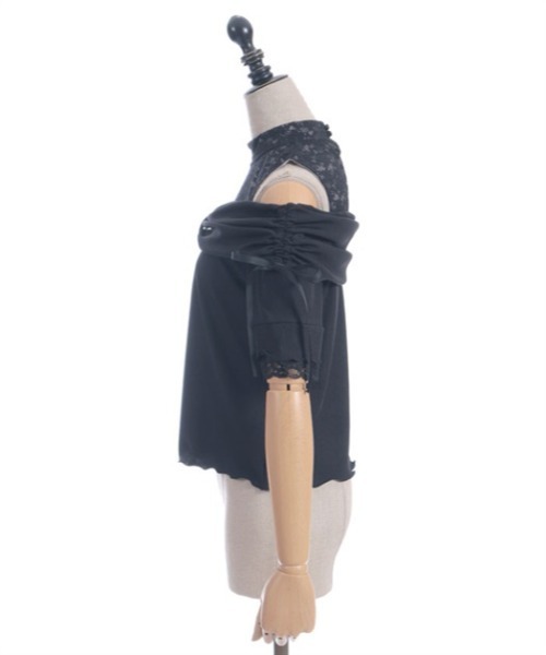 axes femme POETIQUE（アクシーズファムポエティック）の「リボンデザイン肩あきプルオーバー（Tシャツ/カットソー・レディース・サックスブルー/ブラック/ピンク・MEDIUM）」の11枚目の写真