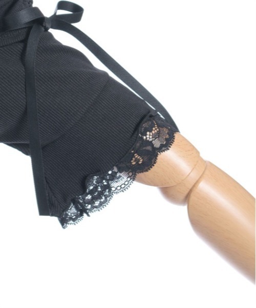 axes femme POETIQUE（アクシーズファムポエティック）の「リボンデザイン肩あきプルオーバー（Tシャツ/カットソー・レディース・サックスブルー/ブラック/ピンク・MEDIUM）」の5枚目の写真