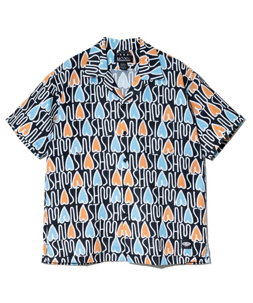 MANASTASH(マナスタッシュ)の「MANASTASH/マナスタッシュ GAUZE MANALOHA SHIRT(シャツ/ブラウス・メンズ・レッド/オレンジ・LARGE/X-LARGE/MEDIUM)」の2枚目の写真
