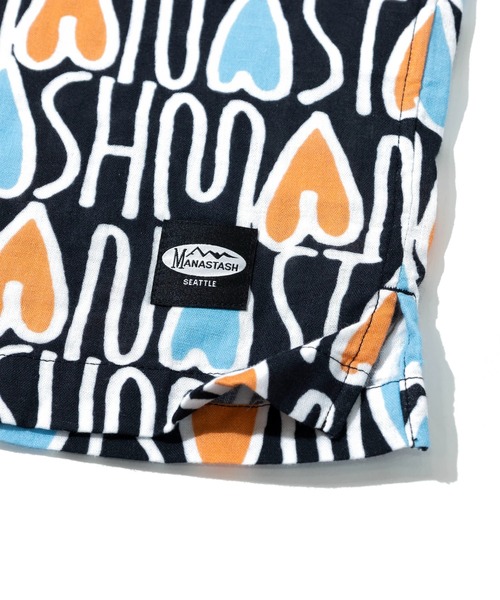 MANASTASH(マナスタッシュ)の「MANASTASH/マナスタッシュ GAUZE MANALOHA SHIRT(シャツ/ブラウス・メンズ・レッド/オレンジ・LARGE/X-LARGE/MEDIUM)」の8枚目の写真