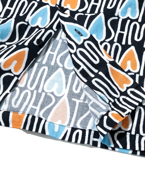 MANASTASH(マナスタッシュ)の「MANASTASH/マナスタッシュ GAUZE MANALOHA SHIRT(シャツ/ブラウス・メンズ・レッド/オレンジ・LARGE/X-LARGE/MEDIUM)」の7枚目の写真