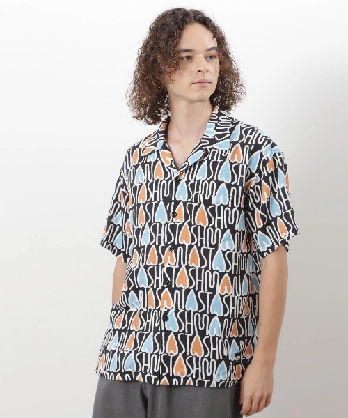 MANASTASH(マナスタッシュ)の「MANASTASH/マナスタッシュ GAUZE MANALOHA SHIRT(シャツ/ブラウス・メンズ・レッド/オレンジ・LARGE/X-LARGE/MEDIUM)」の3枚目の写真