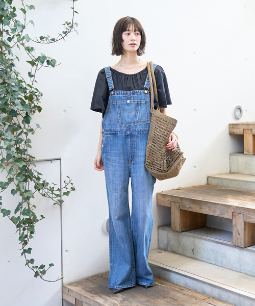 RED CARD TOKYO（レッドカード）の「【RED CARD/ レッドカード】別注 Nomad  デニムオーバーオール（サロペット/オーバーオール・レディース・ブルー・フリー）」の5枚目の写真