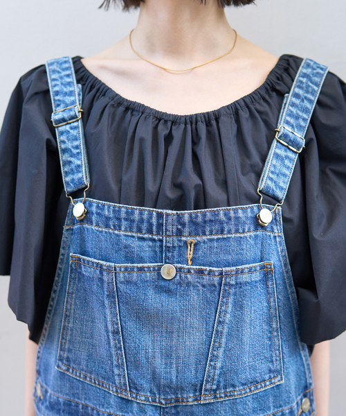 RED CARD TOKYO（レッドカード）の「【RED CARD/ レッドカード】別注 Nomad  デニムオーバーオール（サロペット/オーバーオール・レディース・ブルー・フリー）」の21枚目の写真