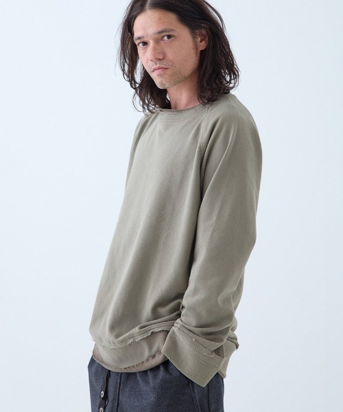 EGO TRIPPING（エゴトリッピング）の「msw1686- Heavoll スウェット（スウェット・メンズ・杢グレー/グレイッシュベージュ/ブラック・46/48）」の3枚目の写真