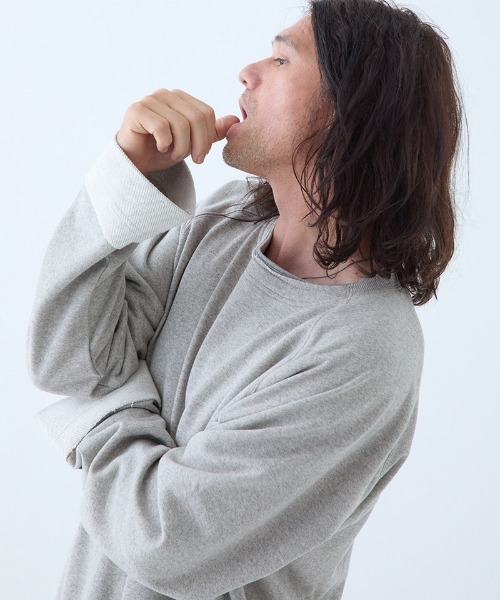 EGO TRIPPING（エゴトリッピング）の「msw1686- Heavoll スウェット（スウェット・メンズ・杢グレー/グレイッシュベージュ/ブラック・46/48）」の6枚目の写真