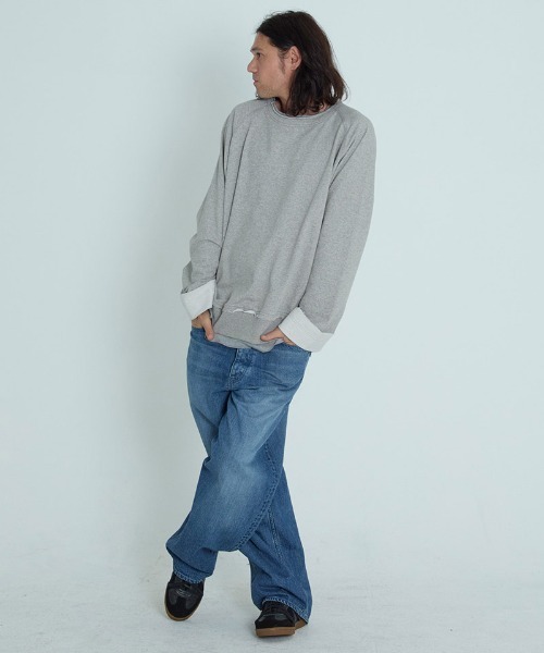 EGO TRIPPING（エゴトリッピング）の「msw1686- Heavoll スウェット（スウェット・メンズ・杢グレー/グレイッシュベージュ/ブラック・46/48）」の7枚目の写真