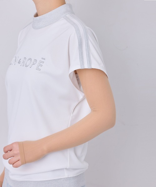 【新品】JUN&ROPE' Regina掲載　UV メッシュ半袖プルオーバー JUN&ROPE'｜【UV】【接触冷感】メッシュ切替ラウンドプル
