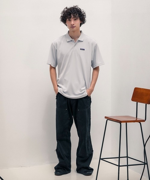 ragged mountain(ラギットマウンテン)の「【RAGGED MOUNTAIN:ラギットマウンテン】汗染み防止 透け防止 鹿の子 ポロシャツ(ポロシャツ・メンズ・グレー/ネイビー/ブラック・MEDIUM/LARGE/X-LARGE)」の20枚目の写真
