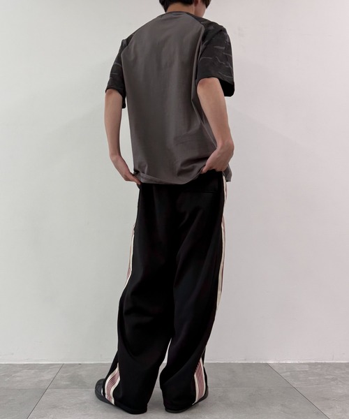 WEGO（ウィゴー）の「WEGO/ライントラックパンツ（スウェットパンツ・メンズ・ベージュ/ブラック・FREE）」の6枚目の写真