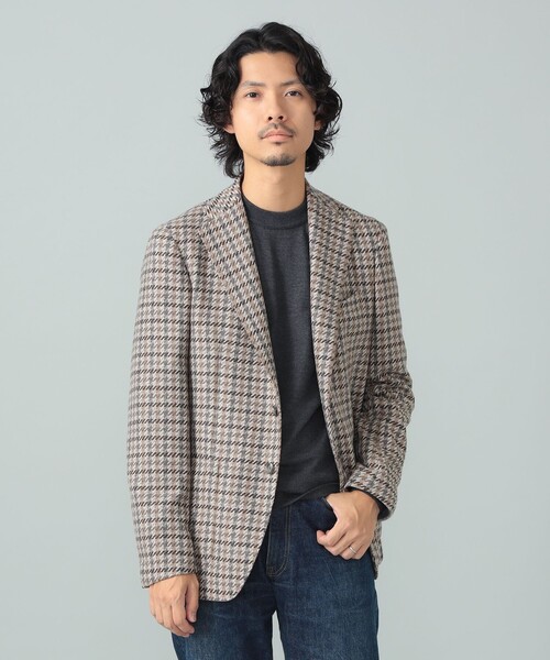 TAGLIATORE チェック柄 ビジネスジャケット メンズL セール】【別注】TAGLIATORE / COSTA AZZURRA ガンクラブチェック