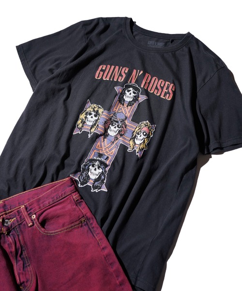 THRIFTY LOOK(スリフティールック)の「THRIFTY LOOK / スリフティールック THRIFTY "GUNS N' ROSES" TEE ガンズ・アンド・ローゼズ バンドTシャツ バンT ユーズド加工(Tシャツ/カットソー・メンズ・ブラック・X-LARGE/LARGE/MEDIUM)」の4枚目の写真