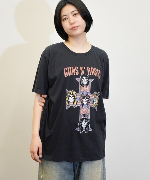 THRIFTY LOOK(スリフティールック)の「THRIFTY LOOK / スリフティールック THRIFTY "GUNS N' ROSES" TEE ガンズ・アンド・ローゼズ バンドTシャツ バンT ユーズド加工(Tシャツ/カットソー・メンズ・ブラック・X-LARGE/LARGE/MEDIUM)」の3枚目の写真