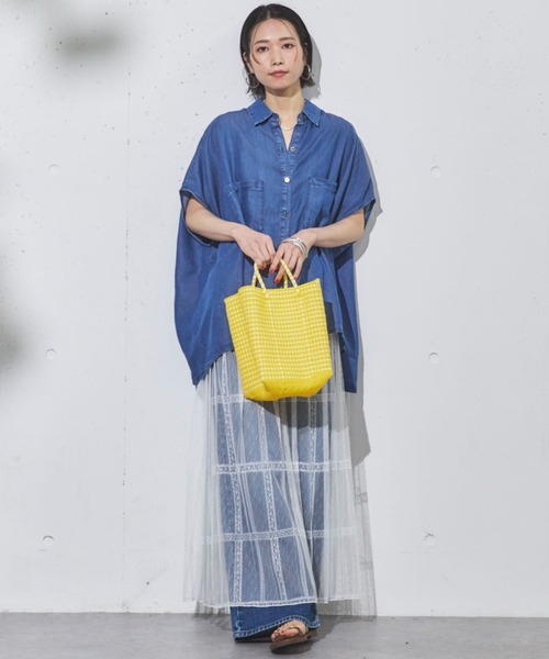 Letra（レトラ）の「【Letra】MERCADO BUCKET MINI CHECK S/H（かごバッグ・レディース・ブラック/イエロー/ブルー・ONESIZE）」の15枚目の写真