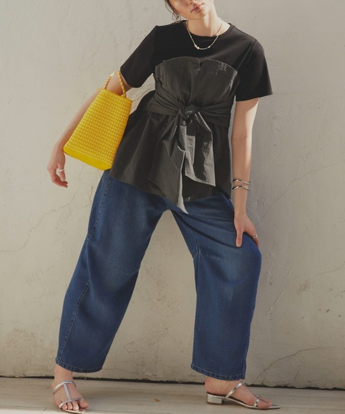 Letra（レトラ）の「【Letra】MERCADO BUCKET MINI CHECK S/H（かごバッグ・レディース・ブラック/イエロー/ブルー・ONESIZE）」の10枚目の写真