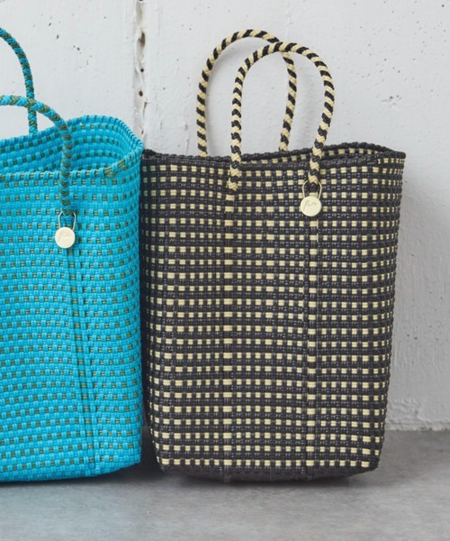 Letra（レトラ）の「【Letra】MERCADO BUCKET MINI CHECK S/H（かごバッグ・レディース・ブラック/イエロー/ブルー・ONESIZE）」の21枚目の写真