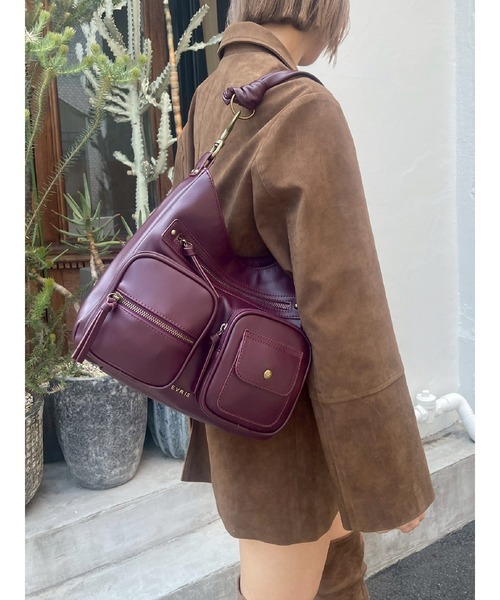 EVRIS（エヴリス）の「【スウェード】ヴィンテージライクジャケット（テーラードジャケット・レディース・ブラウン/ブラック/キャメル・FREE）」の20枚目の写真