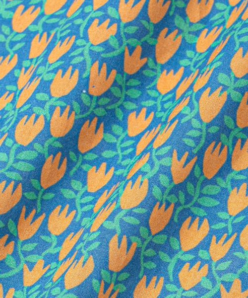 LA MARINE FRANCAISE（マリン フランセーズ）の「リバティプリントボウタイワンピース（ワンピース・レディース・レッド/オレンジ・FREE）」の6枚目の写真