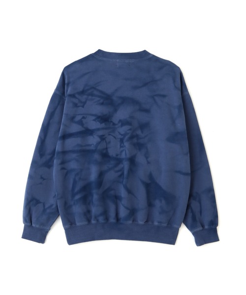 Schott(ショット)の「Schott/ショット/TIE-DYE BOLT LOGO CREW SWEAT/タイダイ ボルトロゴ クルースウェット(スウェット・メンズ・ブラック/ブルー・M/L/XL/2XL)」の15枚目の写真